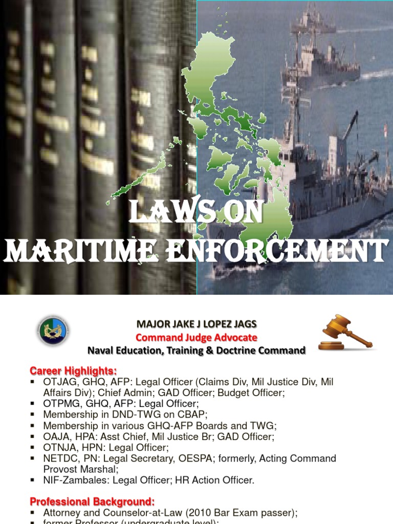 Maritime Law Enforcement PDF Admiralty Law