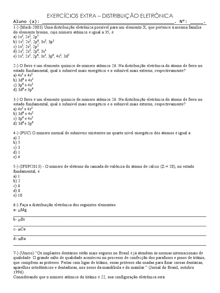 Exercícios Extra - Distribuição Eletrônica | PDF | Configuração ...