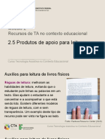 2.5 Slides Produtos de Apoio para Leitura