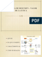 Diagrama de Resumen - Valor de La Etica Expo