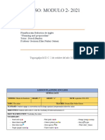 Plan de Clase Del Curso de Ingles German Nuñez