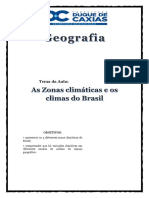 Geografia - As Zonas Climáticas e Os Climas Do Brasil