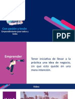 Semana 10 - PPT1 Con Pasión y Tesón, Emprendimiento para Todos y Todas