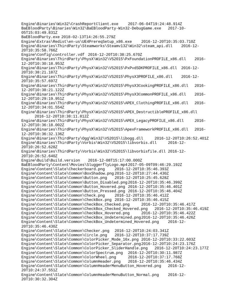 Manifest NonUFSFiles Win32 PDF Unix Software Software