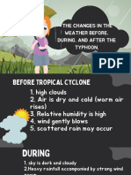 Condition of Atmosphere Before, During and After Typhoon