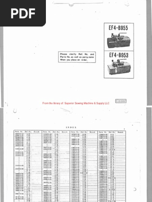 Brother F-40 Parts List PDF | PDF | Equipment | Mechanical Engineering