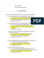 Test Diagnã - Stico Responsabilidad Social y Etica