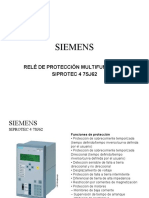 Siemens: Relé de Protección Multifuncional Siprotec 4 7Sj62