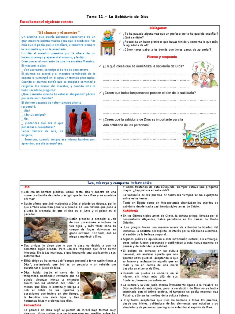 Sabiduría Divina y Reflexión Humana | PDF | Libro de trabajo | Pecado