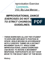 Dance Improvisation Notes For IB
