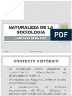 Naturaleza de La Sociologia