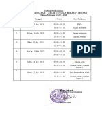 Jadwal Pelaksanaan