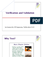 Verification and Validation: Ian Sommerville, SW Engineering, 7th/8th Edition CH 22