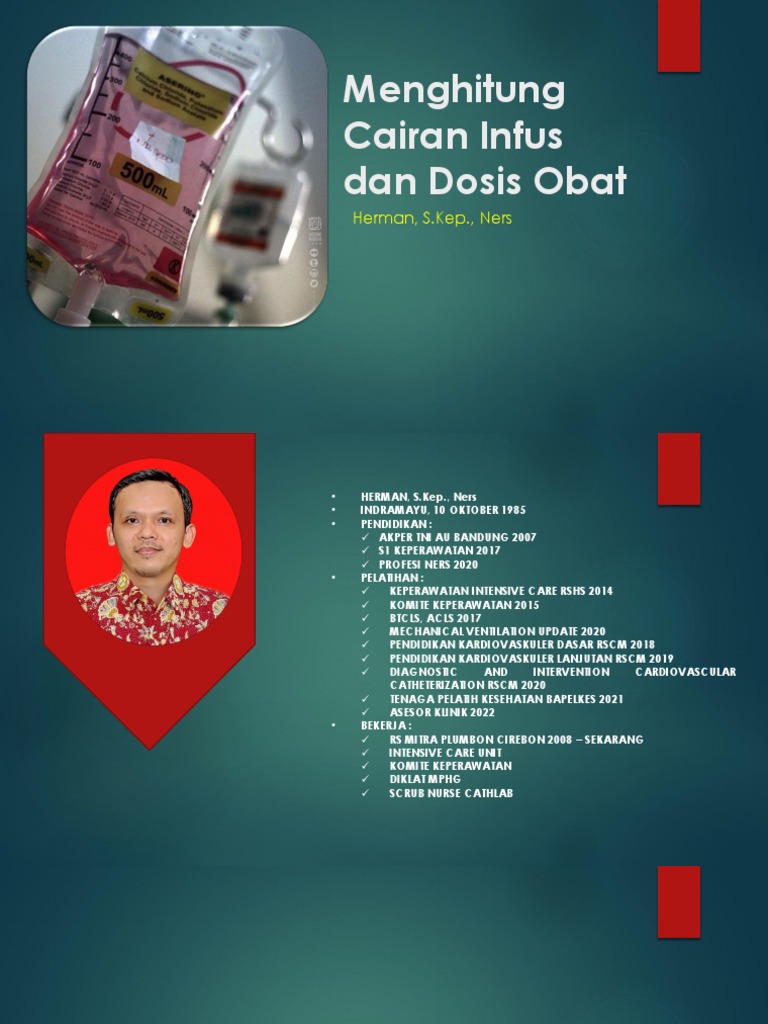 INFUS DAN DOSIS OBAT HERMAN 2022 | PDF