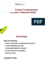 Career Fundamentals-Resume Skills PowerPoint Presentation UPDATED 2021-10-30