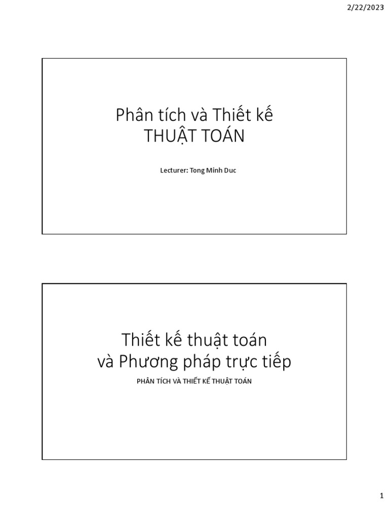 Lecture 03 - Design of Computer Algorithm | PDF