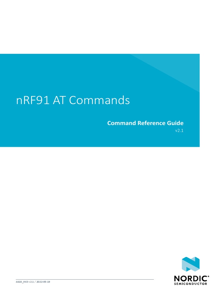 nRF91 AT Command Reference Guide | PDF | Command Line Interface | Modem
