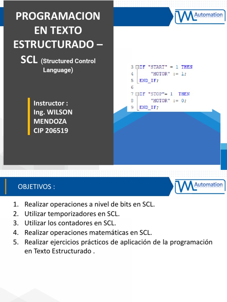6.instrucciones de Bits, Temporizadores y Contadores en SCL | PDF ...