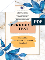 Front Cover Periodic Test 2022-2023