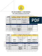 Rol de Examenes I Trimestre 3°b