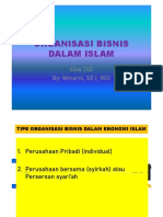 Ekis (12) Organisasi Bisnis Dalam Islam