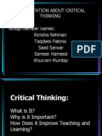 Critical Thinking