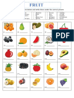 Fruit Vocabulary 2°-11