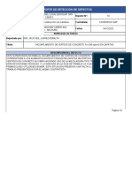 Notificación de Reporte de Defecto de Obra #010