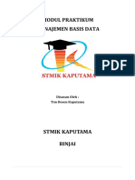 Modul Praktikum Manajemen Basis Data Pertemuan 10