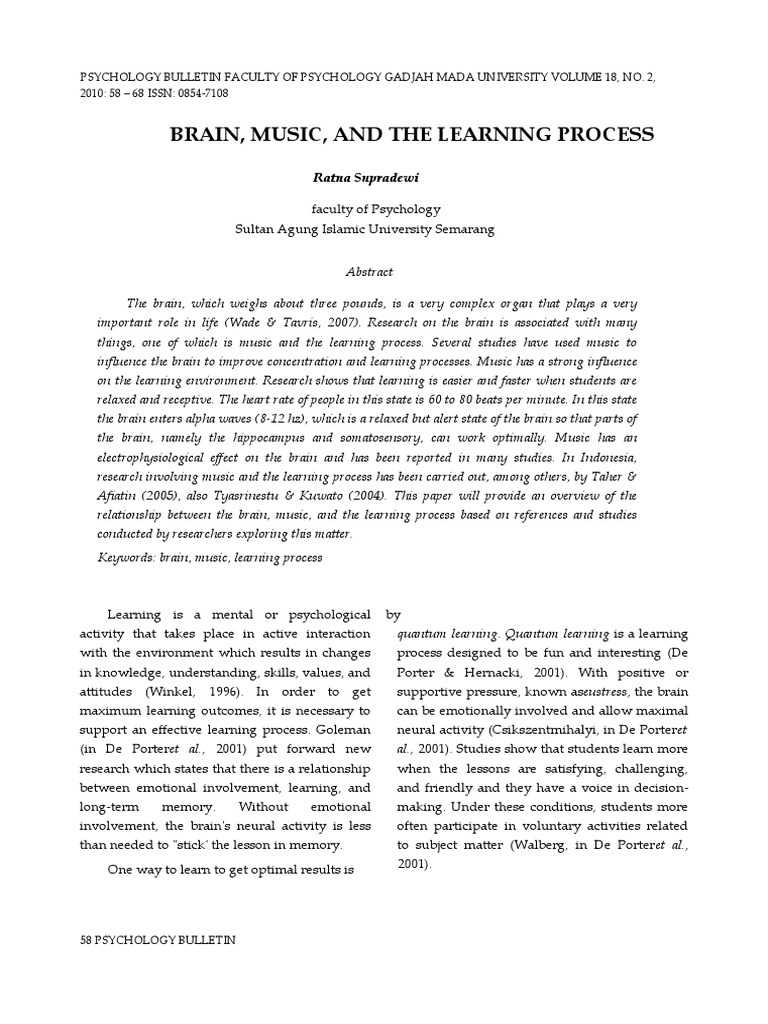 Salinan Terjemahan Jurnal Musik PDF Basal Ganglia Cerebral Cortex