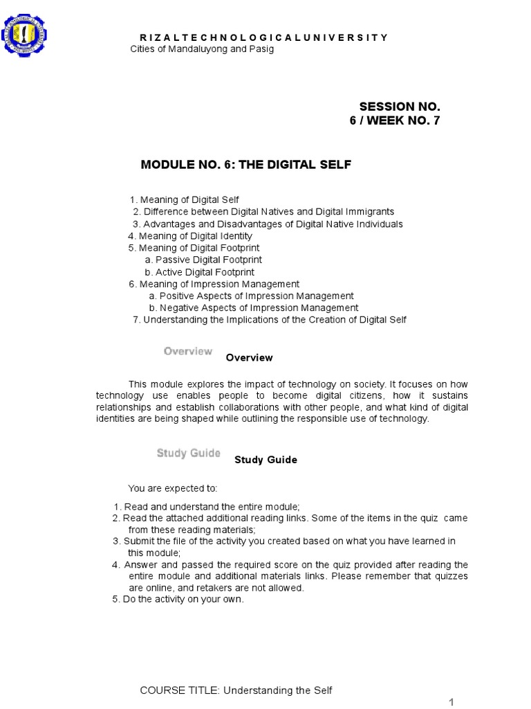Chapter 6 The Digital Self | PDF | Popular Culture & Media Studies ...