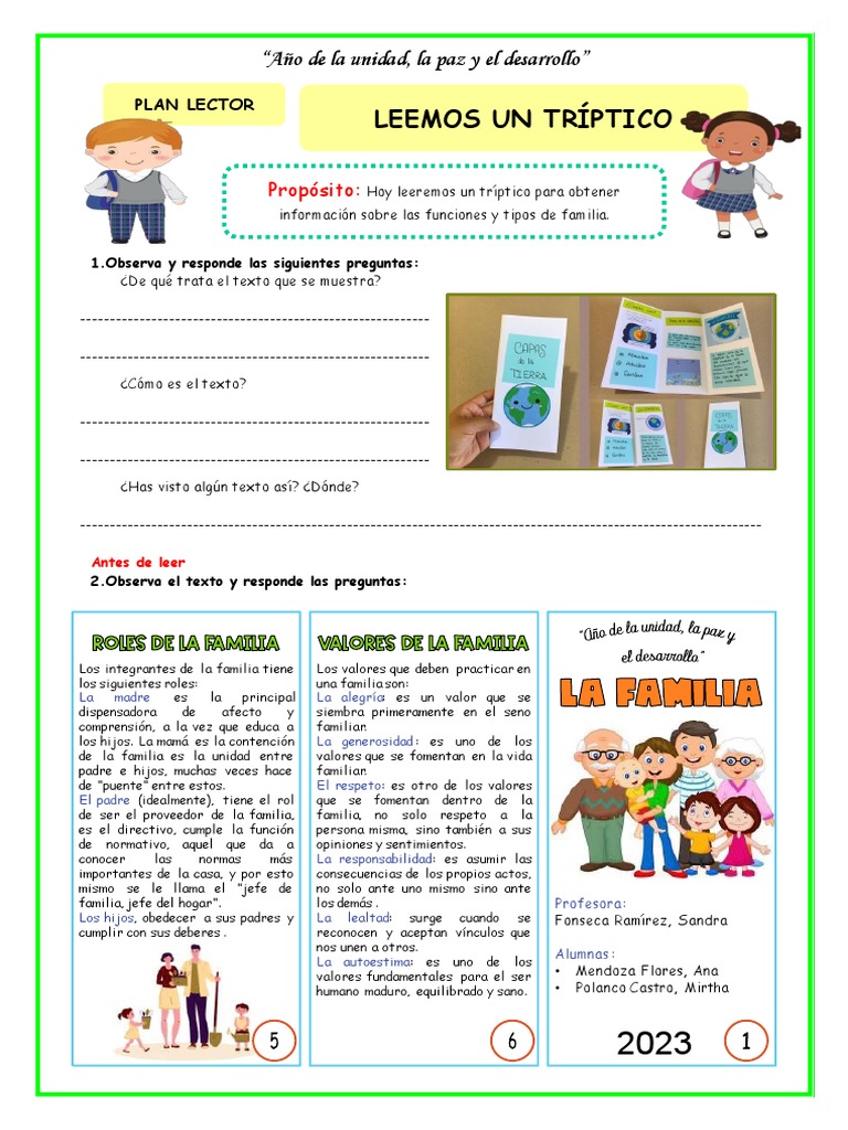 Ficha-Vier-Pl-Leemos Un Tríptico | PDF