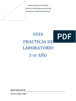 PRACTICAS DE LABORATORIO DE FISICA TERCER AyeO PRIMER LAPSO