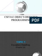 Topic 5 Exception Handling