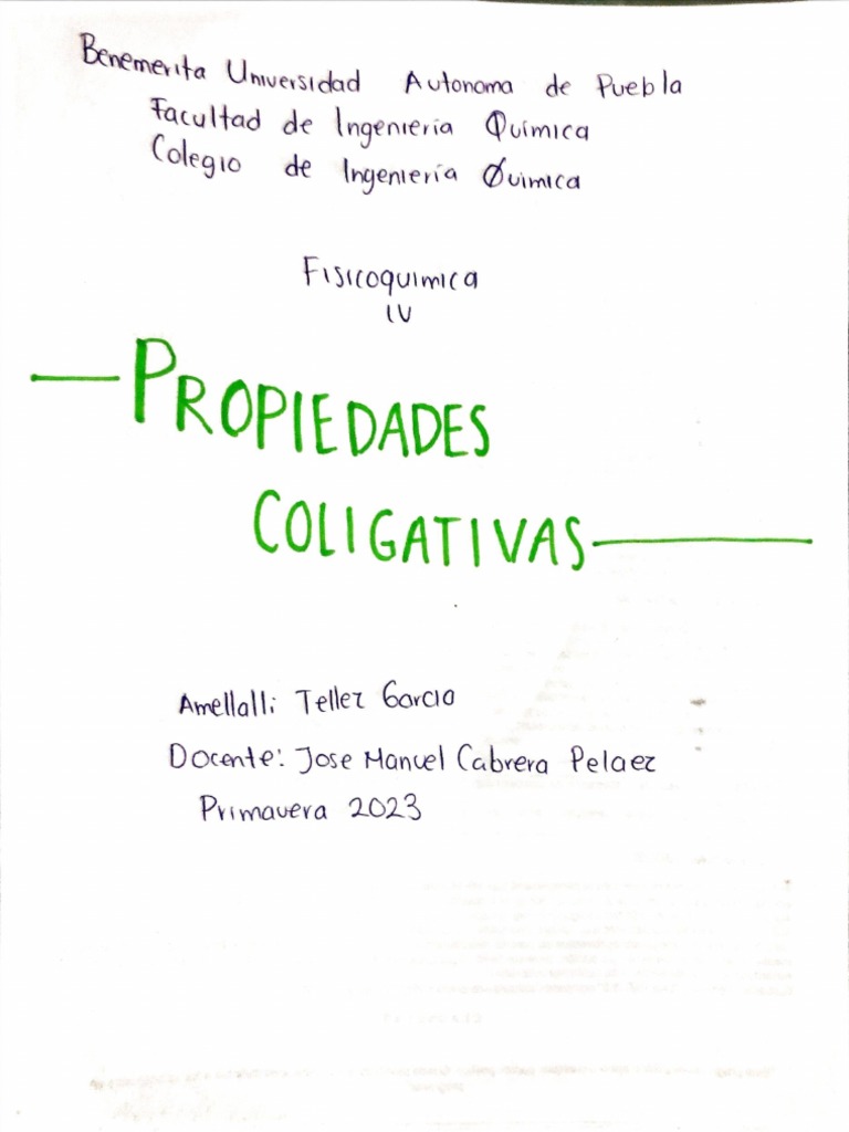 Propiedades Coligativas PDF