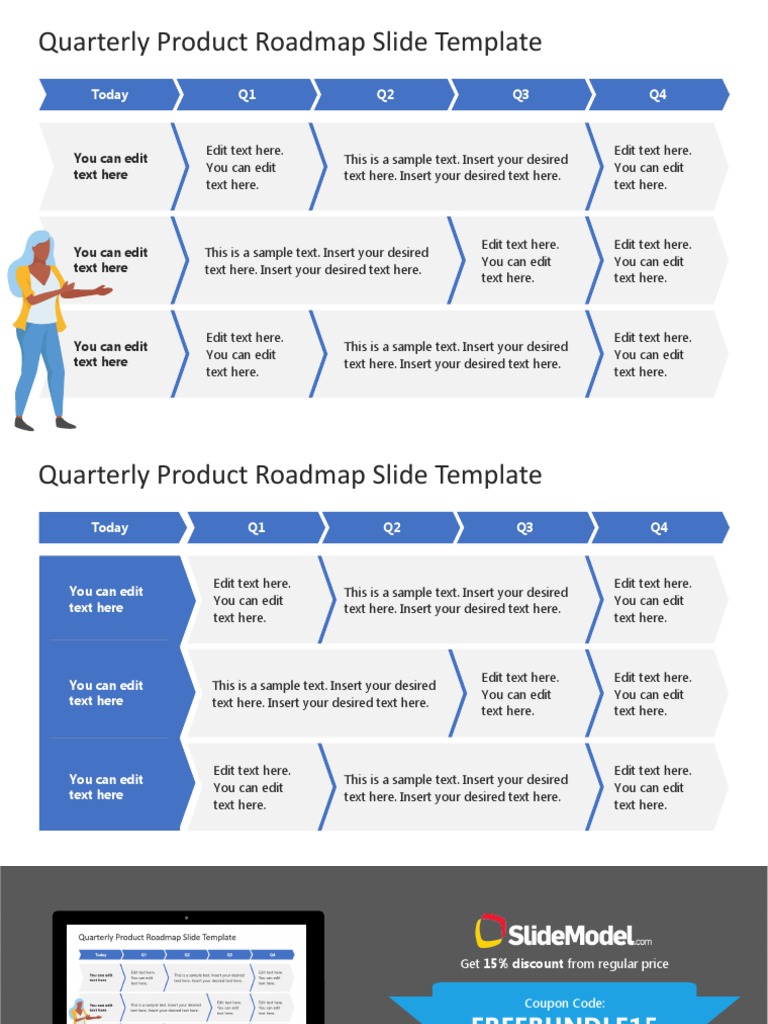 FF0451 01 Quarterly Product Roadmap Powerpoint Template 16x9 1 | PDF