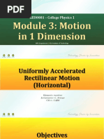 MTPPT3 Motion in 1 Dimension