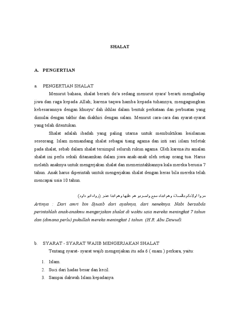 Panduan Lengkap Shalat dalam Islam | PDF | Kajian Bahasa Asing | Agama ...