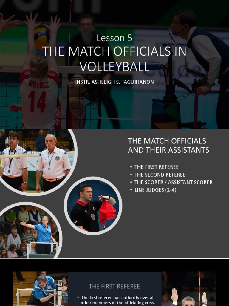 Volleyball Match Officials Pdf Referee Volleyball