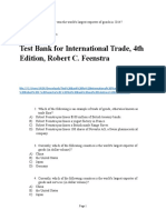 Trade in The Global Economy CT 1