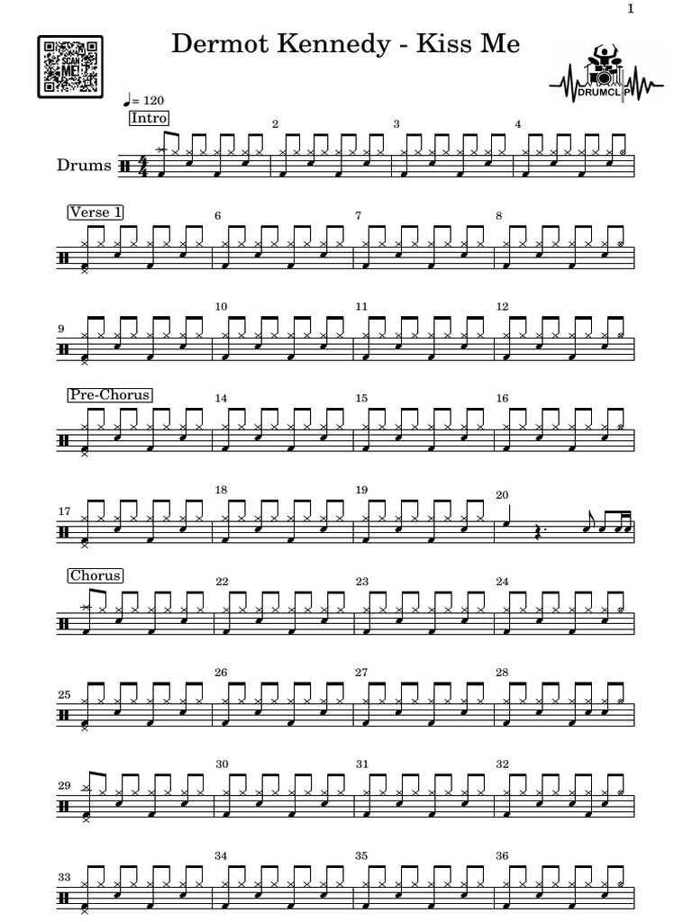 Dermot Kennedy - Kiss Me Sheet Music | PDF