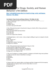 Drugs, Society, and Human Behavior 17th