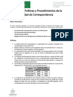 Manual de Procedimientos - Correspondencia y Archivo