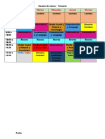 Horario Tercero 2022