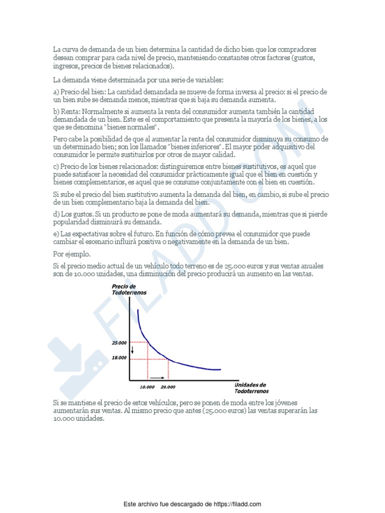 Curva de Demanda y Elasticidad | PDF | Elasticidad (economía) | Oferta ...