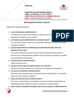 Examen 1 Unidad I LCP101 - La Empresa y Su Empresa JR