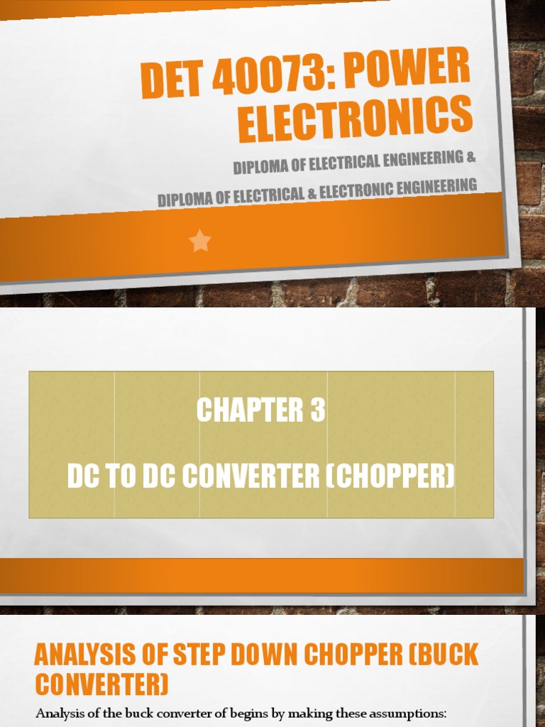 Buck Converter Analysis and Design | PDF | Physical Quantities ...