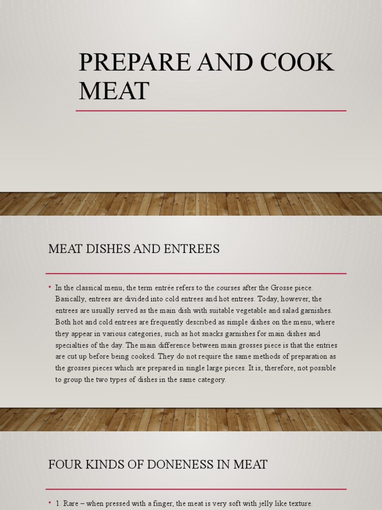 Meat Preparation and Marinade Guide | PDF