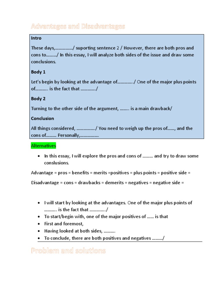 DESCRIBING ADVANTAGES AND DISADVANTAGES visual data 3