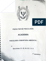 Psicología Comunitaria Ambiental